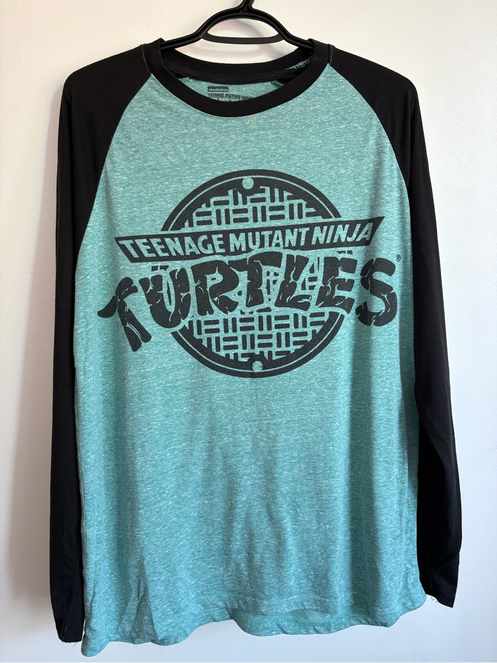 Nickelodeon TMNT Teenage Mutant Ninja Turtles Raglan Baseball Shirt Men's M